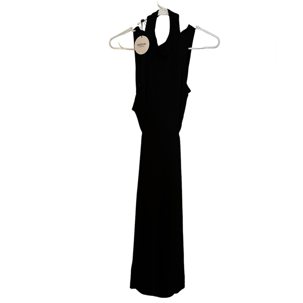 Never worn black dress with open back by Misha Collection